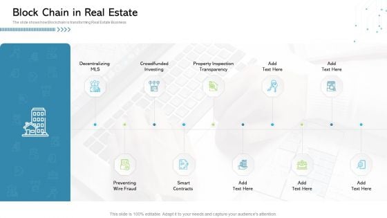 Architecture Blockchain System Block Chain In Real Estate Clipart PDF