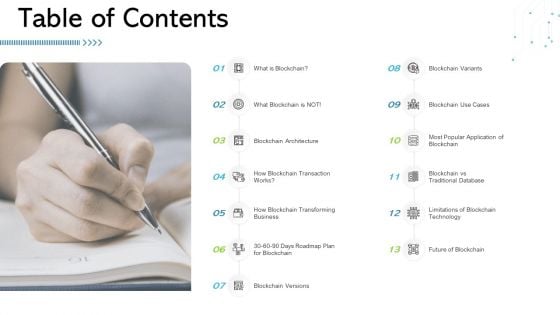 Architecture Blockchain System Table Of Contents Ppt Gallery Good PDF