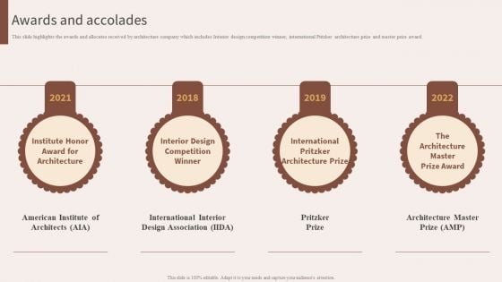 Architecture Engineering Planning Services Company Awards And Accolades Designs PDF Architecture Engineering Planning Services Company Awards And Accolades Designs PDF