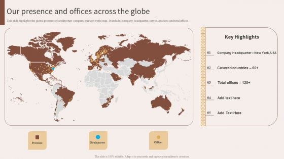 Architecture Engineering Planning Services Company Our Presence And Offices Across The Globe Sample PDF