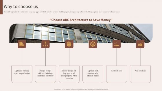Architecture Engineering Planning Services Company Why To Choose Us Formats PDF