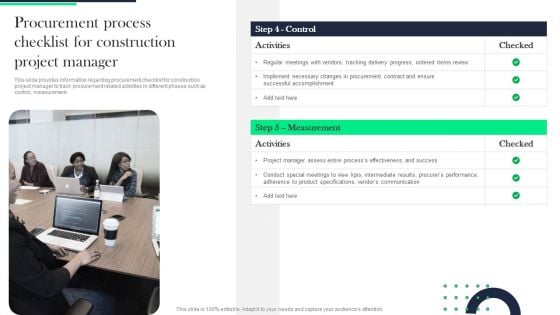 Architecture Transformation Playbook Procurement Process Checklist For Construction Project Manager Inspiration PDF Architecture Transformation Playbook Procurement Process Checklist For Construction Project Manager Inspiration PDF