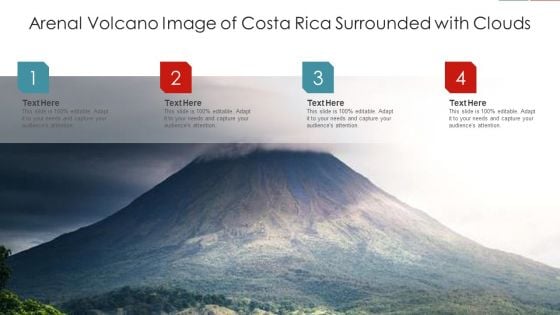 Arenal Volcano Image Of Costa Rica Surrounded With Clouds Microsoft PDF