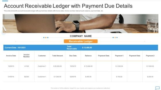 Arrears Management For Collections And Billing Account Receivable Ledge Slides PDF