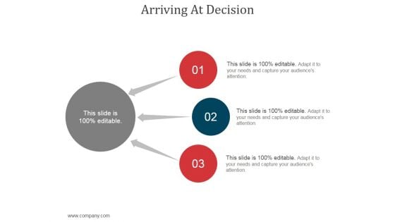 Arriving At Decision Ppt PowerPoint Presentation Templates