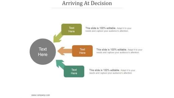 Arriving At Decision Ppt PowerPoint Presentation Themes