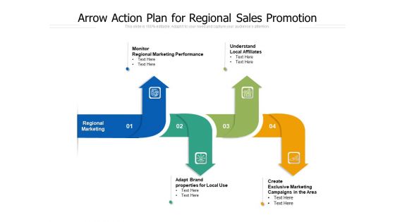 Arrow Action Plan For Regional Sales Promotion Ppt PowerPoint Presentation Slides Picture PDF