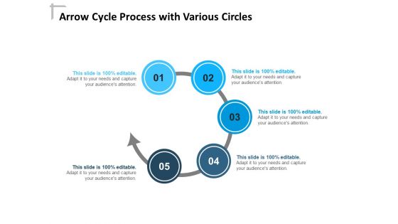 Arrow Cycle Process With Various Circles Ppt PowerPoint Presentation Model Gallery PDF
