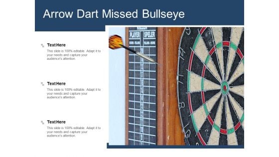 Arrow Dart Missed Bullseye Ppt Powerpoint Presentation Slides Summary