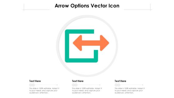 Arrow Options Vector Icon Ppt PowerPoint Presentation File Slideshow PDF