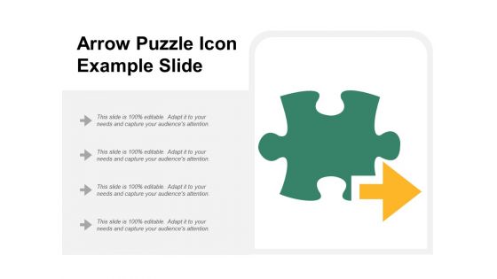 Arrow Puzzle Icon Example Slide Ppt Powerpoint Presentation Icon Introduction