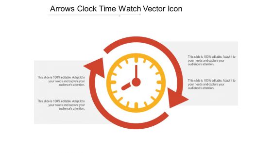 Arrows Clock Time Watch Vector Icon Ppt PowerPoint Presentation Infographic Template Graphics Example PDF