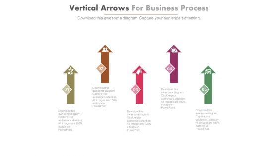 Arrows For Corporate Business Strategy Powerpoint Template