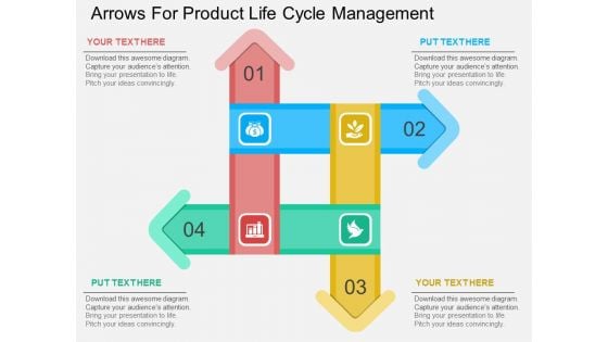 Arrows For Product Life Cycle Management Powerpoint Template Arrows For Product Life Cycle Management Powerpoint Template
