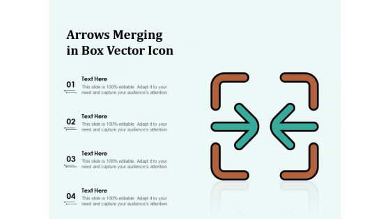 Arrows Merging In Box Vector Icon Ppt PowerPoint Presentation Show Good PDF