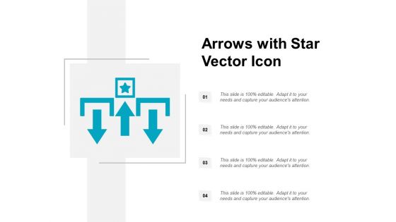 Arrows With Star Vector Icon Ppt PowerPoint Presentation Model Outline