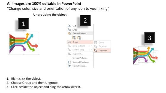 Arrows With Team Goal And Planning Icons Powerpoint Templates