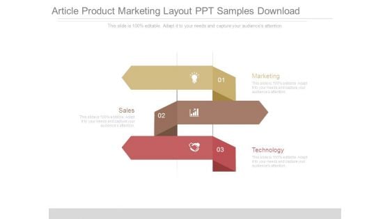 Article Product Marketing Layout Ppt Samples Download