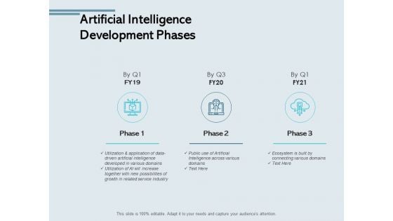 Artificial Intelligence Development Phases Ppt PowerPoint Presentation Professional Background Image