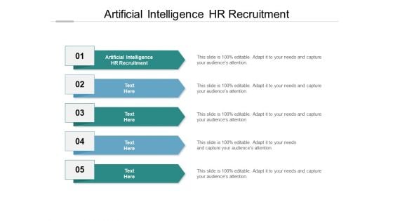 Artificial Intelligence HR Recruitment Ppt PowerPoint Presentation File Model Cpb Pdf