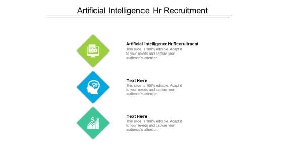 Artificial Intelligence HR Recruitment Ppt PowerPoint Presentation Styles Files Cpb Pdf