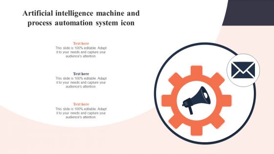 Artificial Intelligence Machine And Process Automation System Icon Guidelines PDF