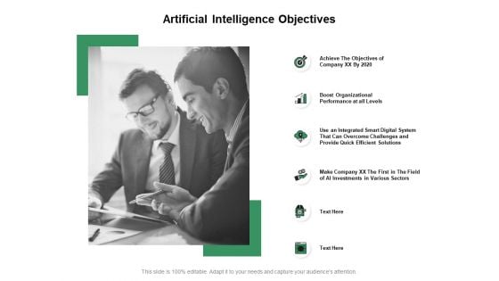 Artificial Intelligence Objectives Ppt PowerPoint Presentation Portfolio Example File