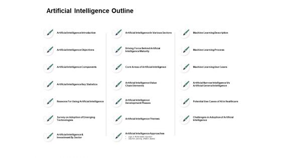 Artificial Intelligence Outline Ppt PowerPoint Presentation Model Design Inspiration