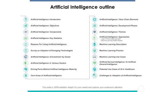 Artificial Intelligence Outline Ppt PowerPoint Presentation Summary Layout