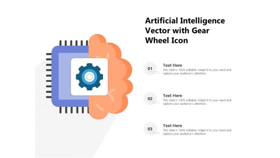 Artificial Intelligence Vector With Gear Wheel Icon Ppt PowerPoint Presentation Gallery Design Ideas PDF