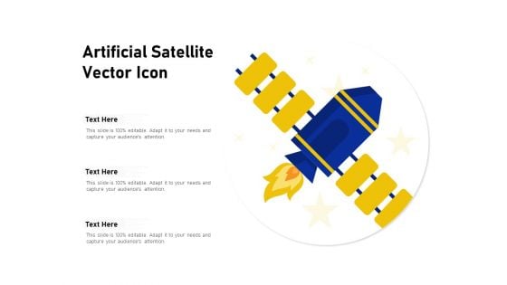 Artificial Satellite Vector Icon Ppt PowerPoint Presentation Inspiration Portfolio PDF