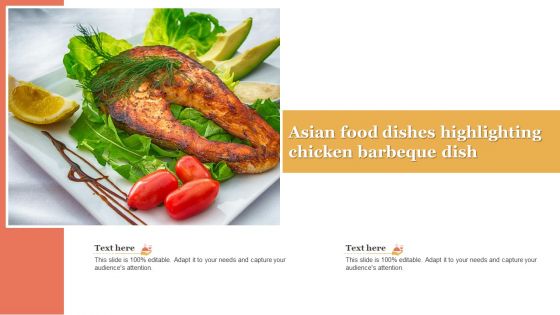 Asian Food Dishes Highlighting Chicken Barbeque Dish Pictures PDF