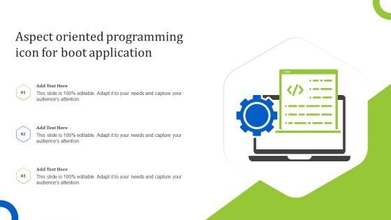 Aspect Oriented Programming Icon For Boot Application Background PDF