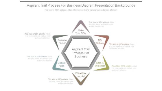 Aspirant Trail Process For Business Diagram Presentation Backgrounds