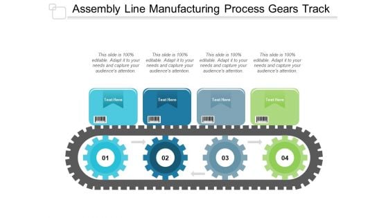 Assembly Line Manufacturing Process Gears Track Ppt PowerPoint Presentation Ideas Gridlines