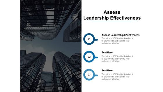 Assess Leadership Effectiveness Ppt PowerPoint Presentation Infographics Templates Cpb