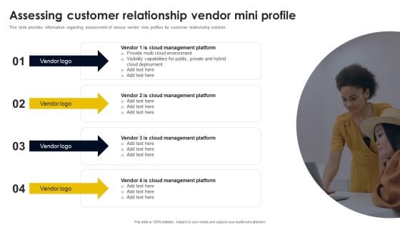 Assessing Customer Relationship Vendor Mini Profile Diagrams PDF