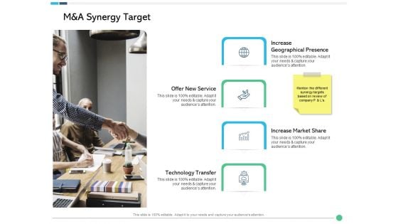 Assessing Synergies M And A Synergy Target Ppt PowerPoint Presentation Infographic Template Deck PDF