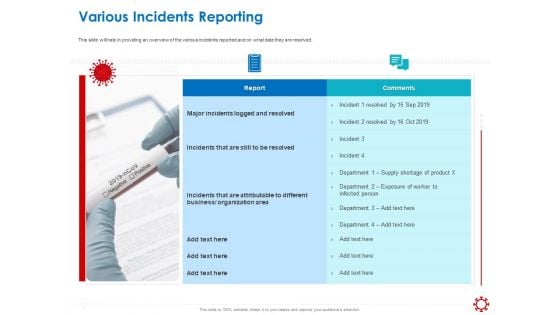 Assessing The Impact Of COVIDovid On Retail Business Segment Various Incidents Reporting Mockup PDF Assessing The Impact Of COVIDovid On Retail Business Segment Various Incidents Reporting Mockup PDF