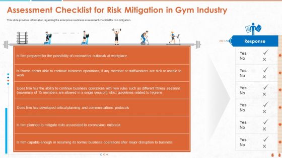 Assessment Checklist For Risk Mitigation In Gym Industry Inspiration PDF Assessment Checklist For Risk Mitigation In Gym Industry Inspiration PDF