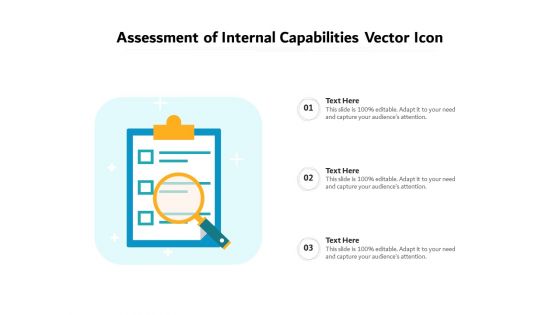 Assessment Of Internal Capabilities Vector Icon Ppt PowerPoint Presentation Gallery Background Images PDF