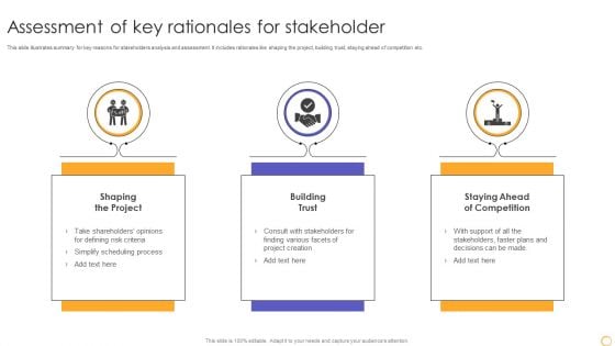 Assessment Of Key Rationales For Stakeholder Structure PDF