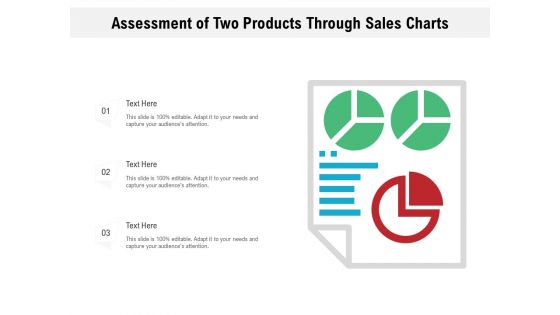 Assessment Of Two Products Through Sales Charts Ppt PowerPoint Presentation Styles Graphics Design PDF