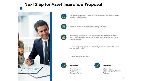 Asset Insurance Proposal Ppt PowerPoint Presentation Complete Deck With Slides