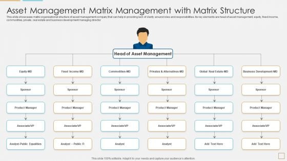 Asset Management Matrix Management With Matrix Structure Introduction PDF