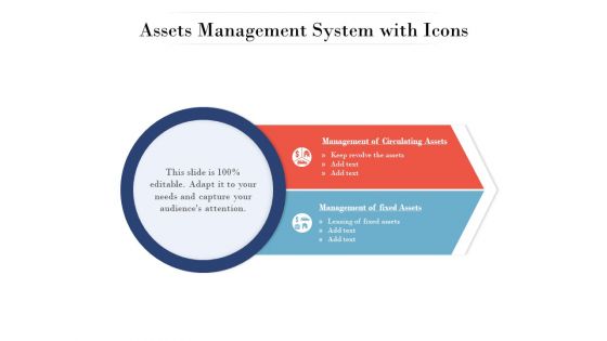 Assets Management System With Icons Ppt PowerPoint Presentation Model Introduction PDF