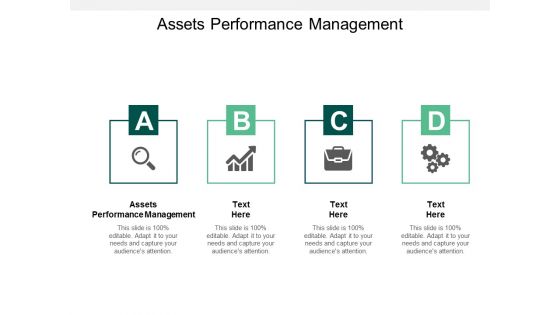 Assets Performance Management Ppt PowerPoint Presentation Layouts Slideshow Cpb