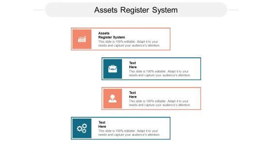 Assets Register System Ppt PowerPoint Presentation Ideas Guidelines Cpb