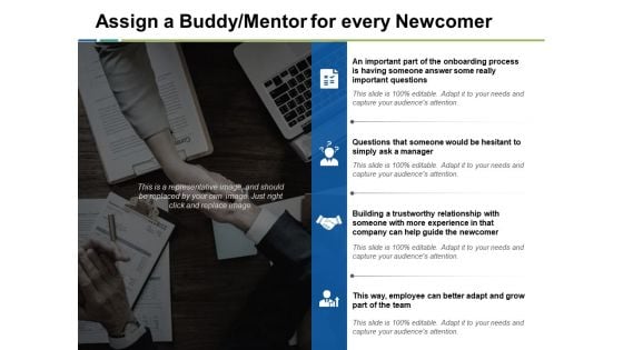 Assign A Buddy Mentor For Every Newcomer Ppt PowerPoint Presentation Professional Structure