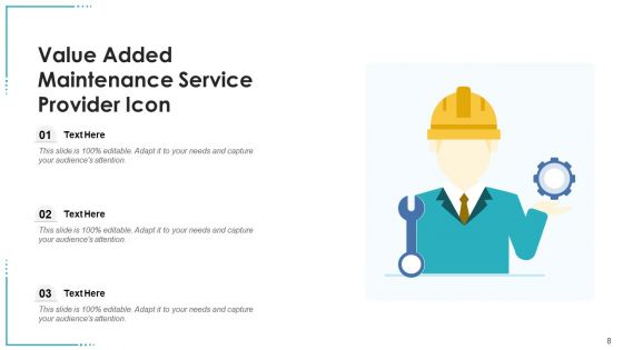 Assistance Value Icon Maintenance Service Ppt PowerPoint Presentation Complete Deck With Slides